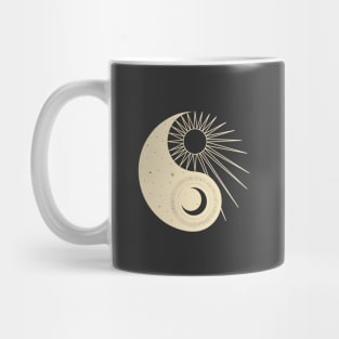 Yin and Yang Moon and Sun Mug